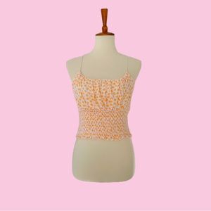 LA Hearts Orange Floral Top